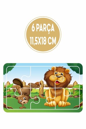 Baby Puzzle 6 Parça 6 Adet Puzzle Seti-3 - 6