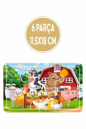 Baby Puzzle 6 Parça 6 Adet Puzzle Seti-3 - 7