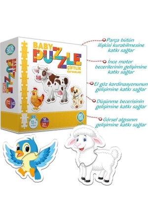 Baby Puzzle Çiftlik Hayvanları PRA-2146656-6810 - 4