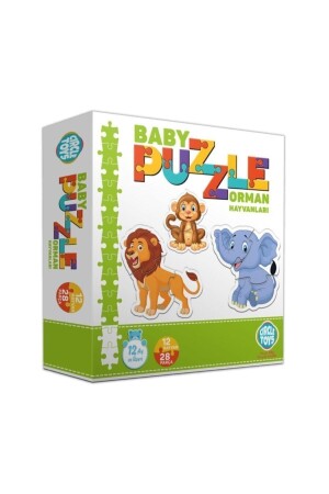 Baby Puzzle Çiftlik Orman Sevimli Araçlar 3'lü Set 156 - 4