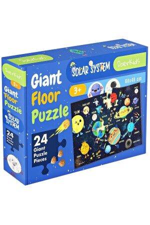 Baby Puzzle Dev Gezegenler Puzzle | Jumbo Yer Puzzle | Eğitici Solar Sistem 24 Parça Gezegen 03 - 2