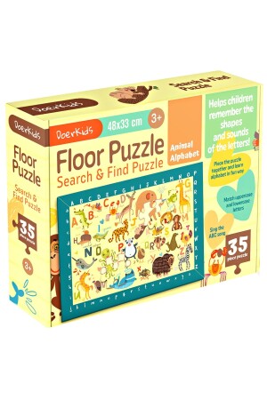 Baby Puzzle Hayvanlar Ingilizce Alfabe Ara Bul Yer Puzzle | Eğitici Puzzle 35 Parça Alphabet - 1