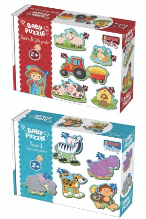 Baby Puzzle Ilk Hayvanlarım Ve Ilk Çiftlik Puzzlem Seti DTBP2S - 3