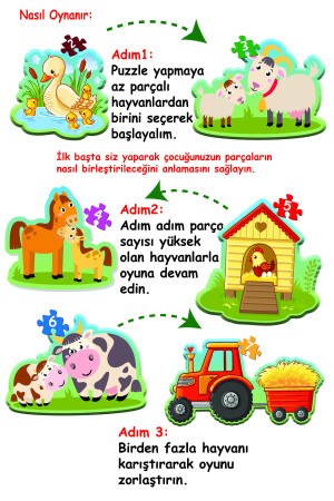 Baby Puzzle Ilk Hayvanlarım Ve Ilk Çiftlik Puzzlem Seti DTBP2S - 9