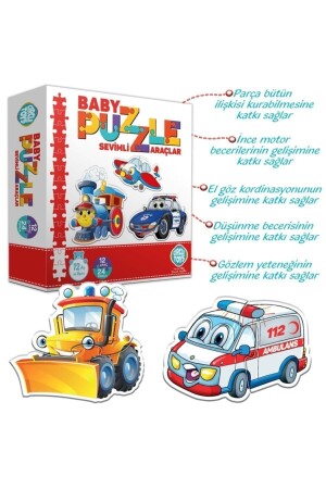 Baby Puzzle Sevimli Araçlar - 3