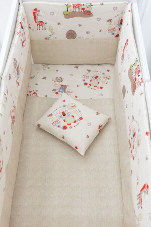 Baby-Schlafset – 60 x 120 cm Kinderbett-Schlafset – 8-teiliges Babybett-Set – Tierserie - 7