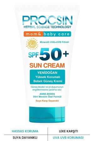 Baby-Sonnencreme mit hohem UV-Schutz für Babys und Kinder, LSF 50+, 50 ml - 1