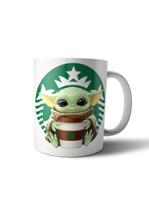 Baby Yoda Grogu Starbucks - Mandalorian Sihirli Kupa Bardak PIXKUPBYSH1 - 2