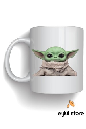 Baby Yoda Temalı Tasarım Baskılı Kupa Bardak Kahve Bardağı yodA0001 - 1