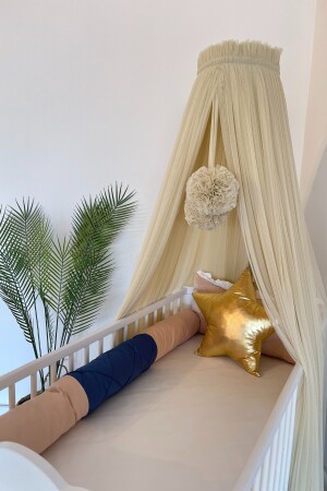 Babybett-Moskitonetz, weiches, glattes Tüll-Moskitonetz mit Moskitonetz, Champagner, PSTLY8001100 - 7