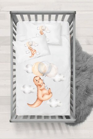 Babybettbezug-Set mit fliegendem Dinosauriermuster NS1 - 1