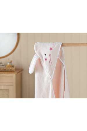 Babyhandtuch Bunny aus Baumwolle, 75 x 75 cm, Rosa - 2