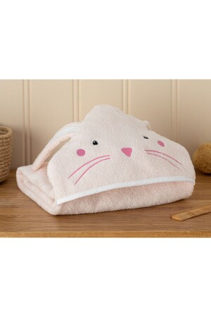 Babyhandtuch Bunny aus Baumwolle, 75 x 75 cm, Rosa - 4