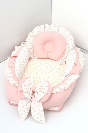 MNZ-Babynest، طفل نوم السرير 0-2 سنوات - 100% القطن UMAY11 - Umaybebek