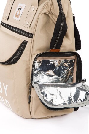 Babypflegerucksack Luxusmodell mit Thermosfach, Metallhaken, Kinderwagenaufhänger - 7