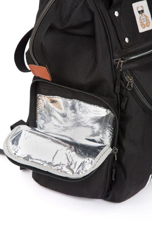 Babypflegerucksack Luxusmodell mit Thermosfach, Metallhaken, Kinderwagenaufhänger - 6