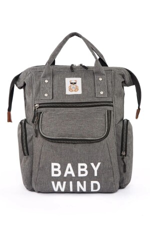 Babypflegerucksack Luxusmodell mit Thermosfach, Metallhaken, Kinderwagenaufhänger - 5