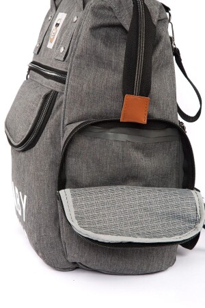 Babypflegerucksack Luxusmodell mit Thermosfach, Metallhaken, Kinderwagenaufhänger - 6