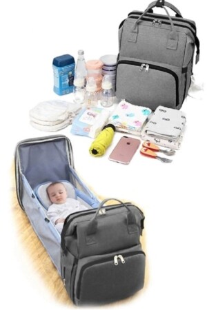 Babypflegetasche, Krankenschwestertasche, zu öffnen, funktionell, flüssigkeitsdicht, Kinderwagen-Muttertasche mit Kleiderbügel, Baby123 - 2