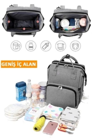 Babypflegetasche, Krankenschwestertasche, zu öffnen, funktionell, flüssigkeitsdicht, Kinderwagen-Muttertasche mit Kleiderbügel, Baby123 - 5