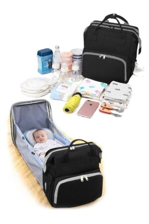 Babypflegetasche, Krankenschwestertasche, zu öffnen, funktionell, flüssigkeitsdicht, Kinderwagen-Muttertasche mit Kleiderbügel, Baby123 - 2