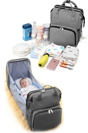 Babypflegetasche mit Bett, wasserdichter Kinderwagen mit Riemen, Mutter-Babytasche mit Bett, Babypflegetasche, zu öffnende Mutter-Babytasche - 2