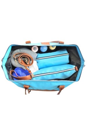 Babytaschen-Design, 3er-Set, Blau, Mutter, Babypflege und Damentasche - 7