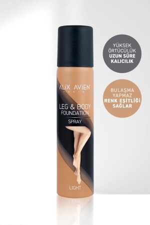 Bacak Fondöteni Light Bronzlaştırıcı Etkili Çatlak Ve Görünümü Önleyici Sprey Fondöten 75 ml - 2