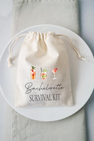 Bachelorette Party Survival Kit Hangover Kit Kesesi - 10 Adet pekhkese024 - 1