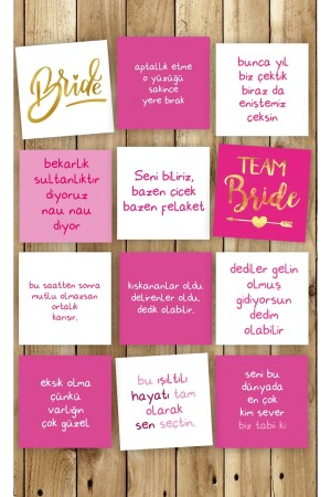 - Bachelorette-Set „Bride To Be“-Karten - 4