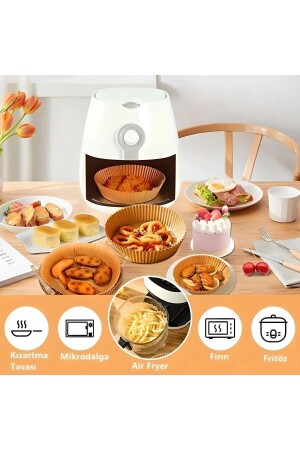 Backpapier für Airfryer-Fritteusen – Airfryer-Einlagen Air Fryer-xiaomi-philips Ölfrei Tefal-kumtel-mi - 4