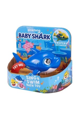 Badespielzeug Baby Shark, schwimmende und akustische Figur, Blau BAH00000M - 6