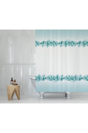 Badevorhang, tropisches Muster, heimische Produktion, Duschvorhang, C-Ring, Geschenk, 180 x 200 cm, Badevorhänge, Duschvorhänge - Tropikhome