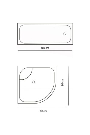 Badezimmer-Duschvorhang 5705 Blau 180 x 200, Vorhangrohraufhänger 120 x 200, verschenkt - 8