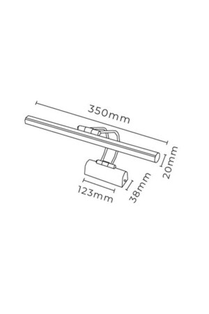 Badezimmer-LED-Wandleuchte über Bild, Gemälde, Spiegel, 5 Farben, Flute-Wandleuchte SK2006B - 9