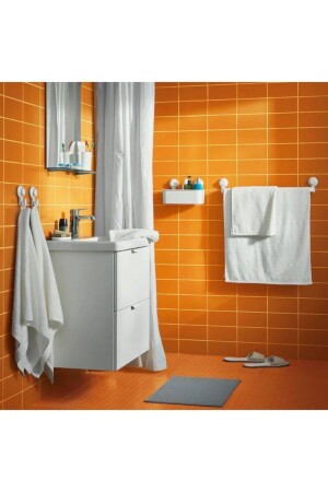 Badezimmer-Toilettenvorleger für den häuslichen Gebrauch, musterlos, 40 x 60 cm, 02856 - 8