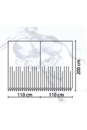 Badezimmervorhang 2x110x200 Doppelflügel-Duschvorhang mit Ring Geschenk 5030 Braun BAPEVD5030KAHC - 4