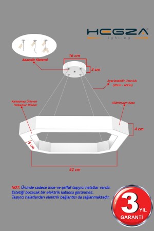 Bagel ( Beyaz Kasa, Beyaz Işık ) Ledli Modern Led Avize, Salon, Mutfak, Antre, Hol, Masa, Sarkıt Bagel Beyaz 6500K - 4