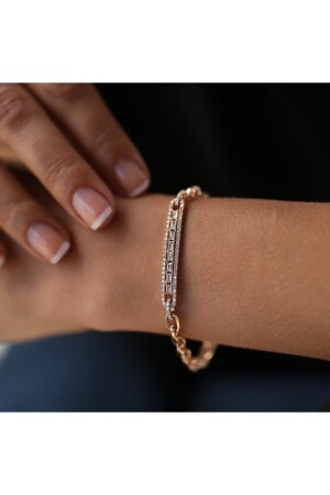 Baguette-Diamant-Tag-Armband - 1