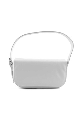 Baguette-Tasche mit weißem Bezug TX5D09CB582388 - 5