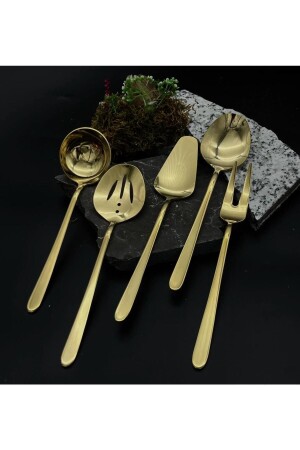 BAHAMA 5-TEILIGES TITAN-GOLD-SAUCE-SERVICE-SET - 2