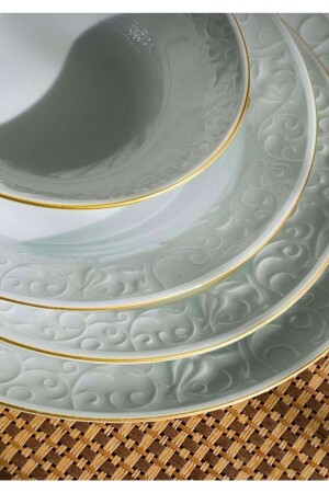 Bahar Dalı 48 Parça 12 Kişilik Yemek Takımı BAHARDALI48YALDIZLI - Güral Porselen