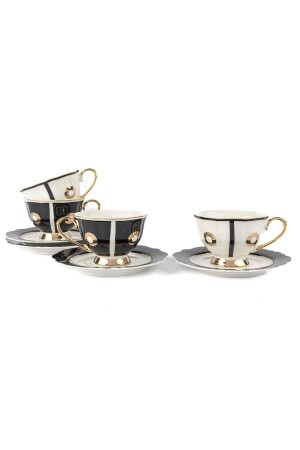 Bahia Schwarze Teetasse, 4er-Set - 1