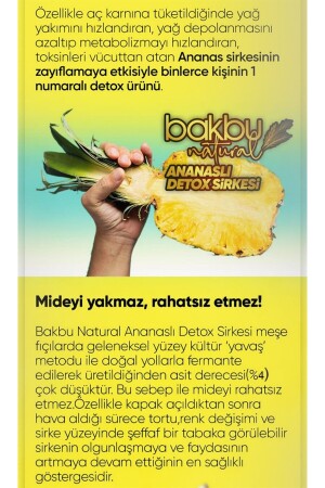 Bakbu Ananas Sirkesi,ananaslı Detox Sirkesi ananassirk01 - 8