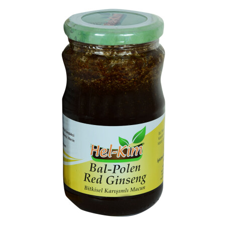 Bal Polen Red Ginsengli Bitkisel Karışımlı Macunnu 450 Gr - Hel-Kim