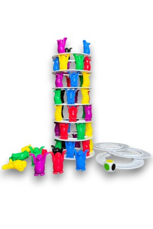 Balance Tower – buntes Pinguin-Balance-Spiel – pädagogisches Aktivitätsspiel für die ganze Familie - 5