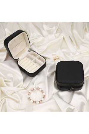 صندوق مجوهرات الجسم الخشبية المعدة المعدة من قبل اليد - حلق - خاتم - خاتم - صندوق مجوهرات السفر - Baley