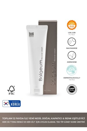 Balgeum Yeni Nesil Doğal Kapatıcı Ton Eşitleyici Besleyici & Nemlendirici Krem Spf 50 Pa 50gr - 2