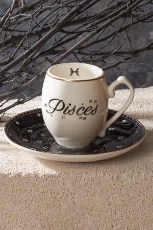 Balık Burcu Tek Kişilik Kahve Fincanı 90 ml 153.03.06.6899 - Karaca