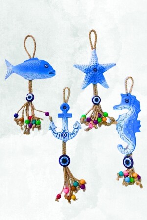 Balık Çapa Deniz Yıldızı Deniz Atı 4’lü Set HOB1039 - Bioonde